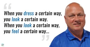 Dressing for success means projecting confidence.
