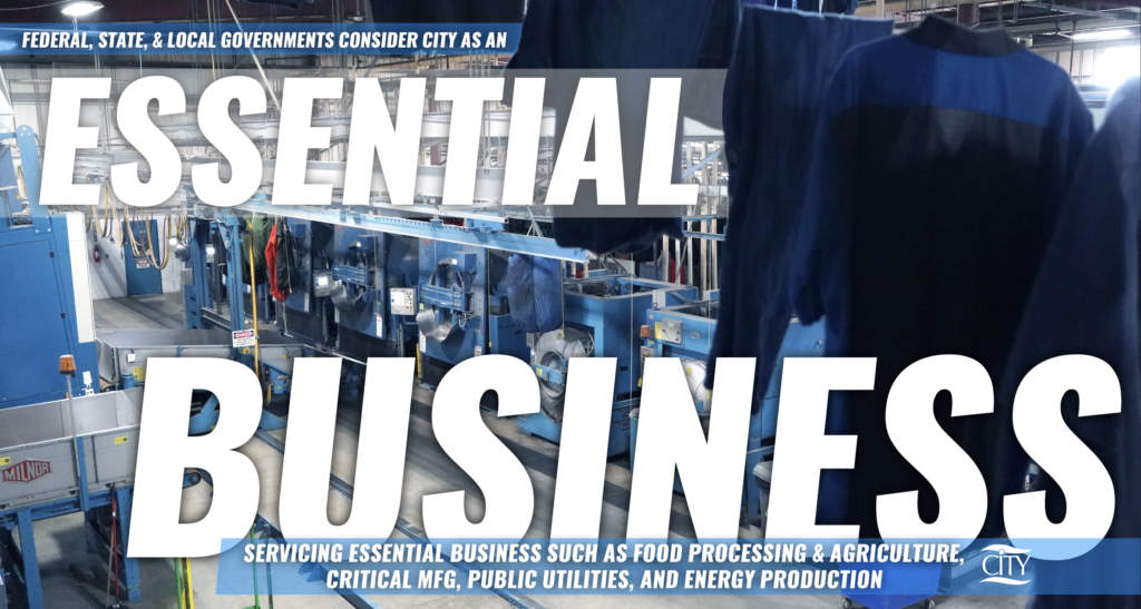 CITY is an Essential Business