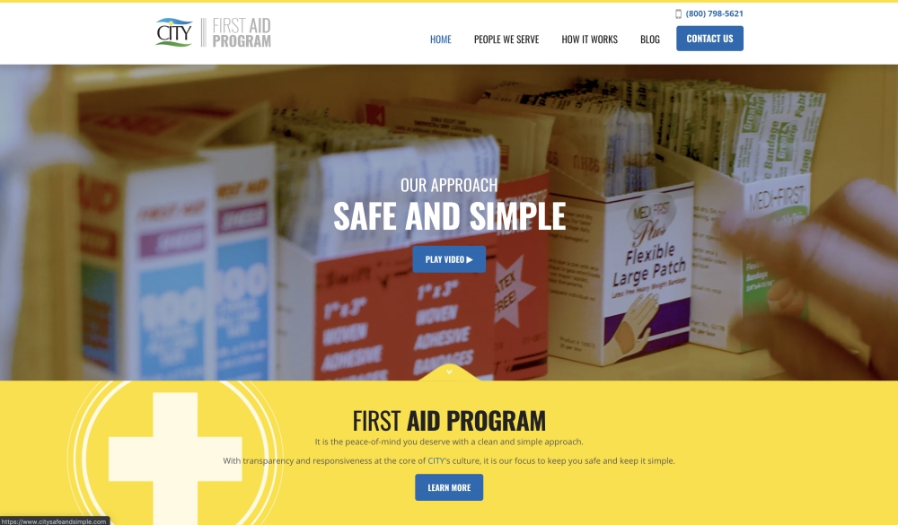 First Aid Website Preview, 